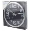 Reloj de pared Esperanza EHC013K Zurich negro, reloj de cuarzo ovalado negro, blanco