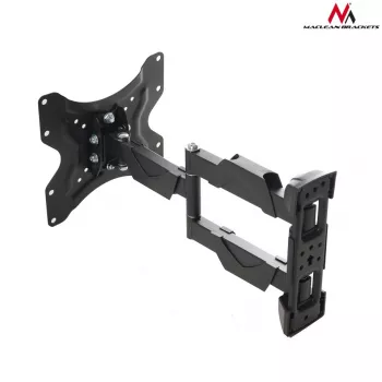 Soporte de pared para TV MACLEAN MC-742 para 42 pulgadas (106,7 cm), inclinable -12°/+12°, VESA 75x75–200x200, carga máx. 30 kg, negro
