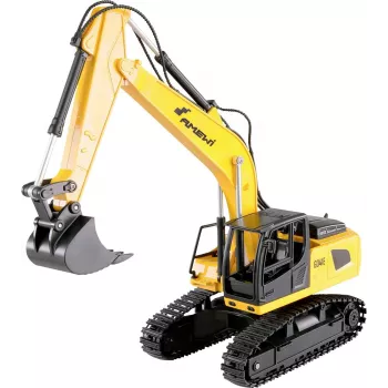 Excavadora RC Amewi G041E escala 1:24 eléctrica, Li-Ion 500 mAh, a partir de 8 años