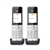 Teléfono analógico/DECT Gigaset COMFORT 500HX duo con identificación de llamadas negro, plata
