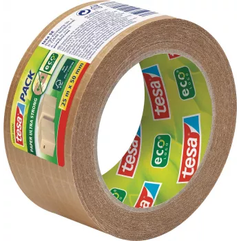 Cinta adhesiva tesapack papel ultra fuerte 50mm, marrón, reforzada con hilos, 25m, 56000-00000-00 (56000-00000-00)