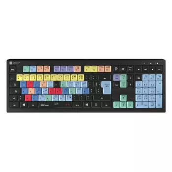 Teclado Logickeyboard LKB-CBASE-A2PC-FR universal USB AZERTY francés negro