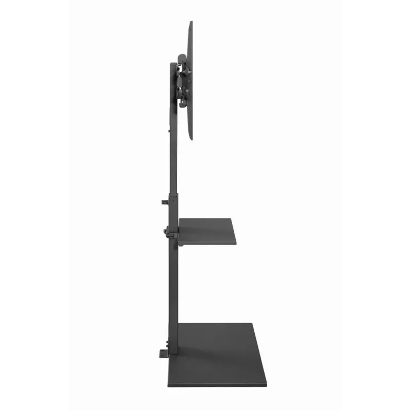 Soporte de suelo para TV GEMBIRD TVS-55T-02 para televisores de 32–55 pulgadas, acero, altura 600 mm, VESA 100x100–400x400, carga máxima 35 kg