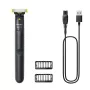 Afeitadora de lámina y recortadora Philips OneBlade QP1424/10 — antracita, a pilas, 30 min de autonomía, peines para barba