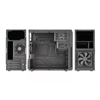 Carcasa | GOLDEN TIGER | Factores de forma de placa base compatibles micro ATX | Negra | Semitorre Midi | Baltimore 530 | BALTIMORE5302USB2+2USB3