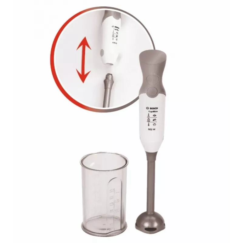 Batidora Bosch con recipiente plateado