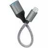 LogiLink adaptador USB 3.2 Gen1 Type-C C/M a USB-A/F OTG aluminio 0,15 m