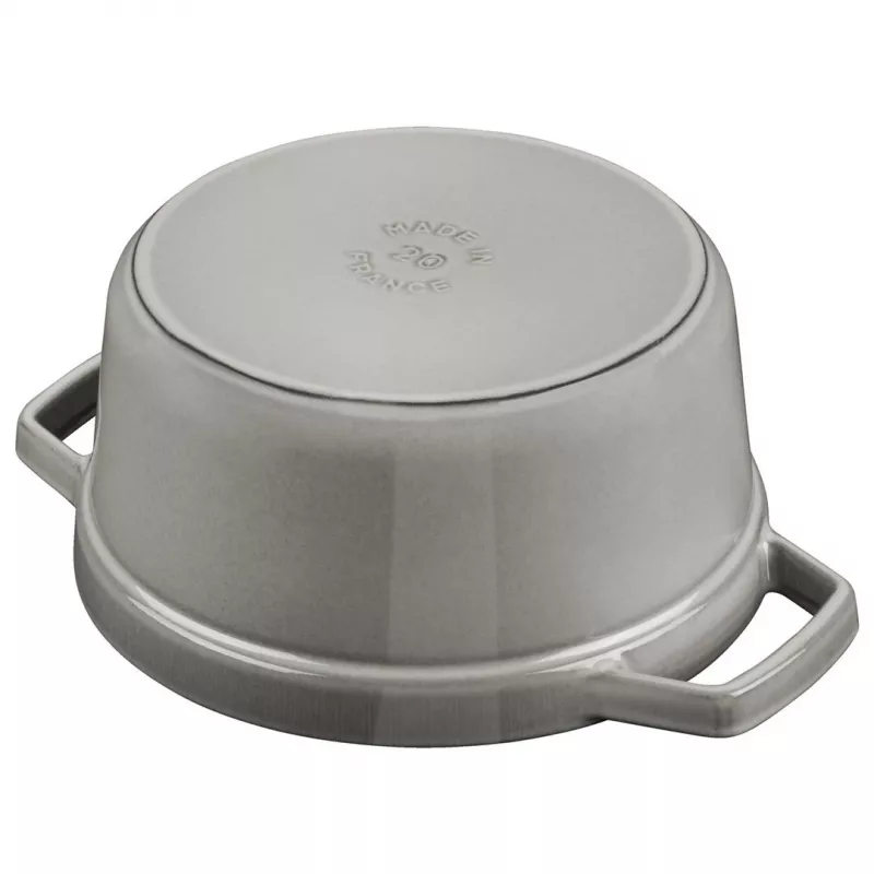 Staub La Cocotte redonda de hierro fundido 26 cm, gris grafito