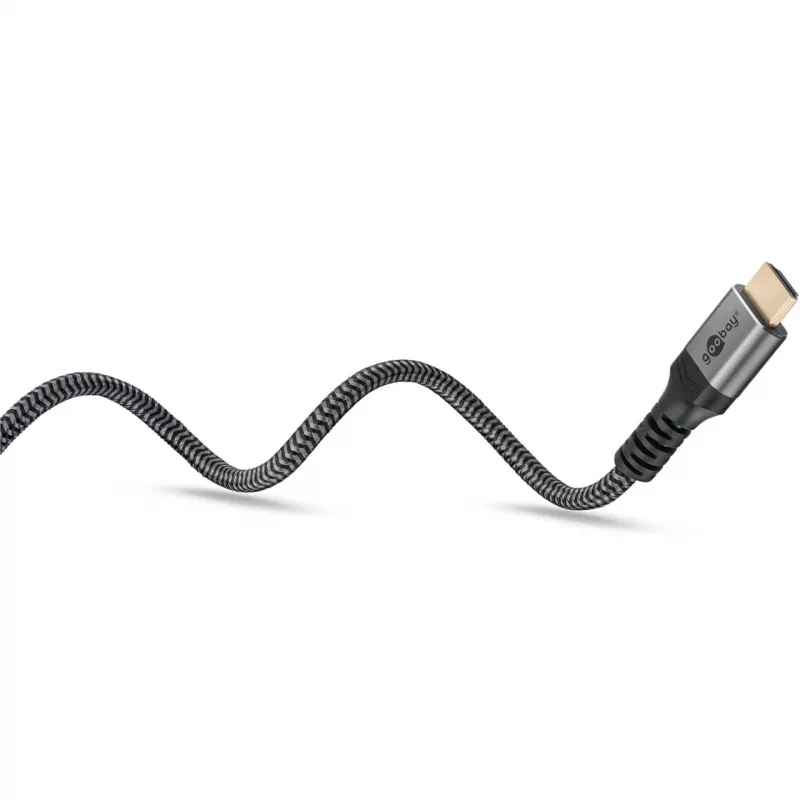 Goobay 64999 Cable HDMI 0,5 m HDMI Tipo A (estándar) Gris (64999)