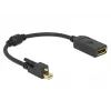 Cable DisplayPort DeLOCK 62638 Mini DisplayPort 0,25 m Negro