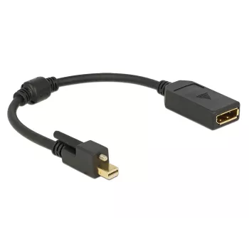 Cable DisplayPort DeLOCK 62638 Mini DisplayPort 0,25 m Negro