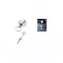 Clip de cinturón WEDO 262 4028 metal cromado con cable retráctil