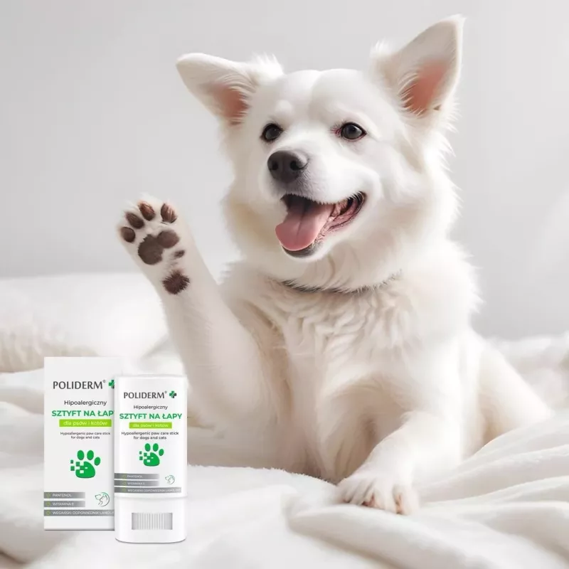 Bálsamo para patas JM Sante POLIDERM hipoalergénico 14,5 g — protección de patas para perros y gatos