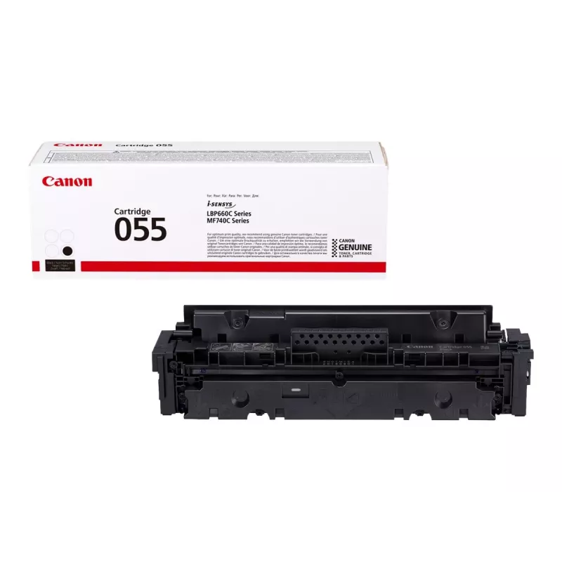 Cartucho de tóner Canon 055 1 unidad original negro
