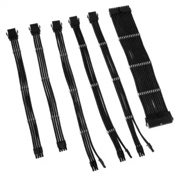 Kolink Core Adept set de extensión de cables con funda - negro