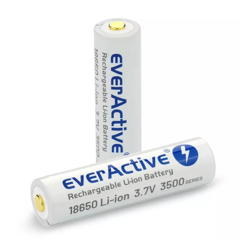 Batería Li-Ion 18650 3,7V everActive 3500mAh (1 ud.) micro-USB con protección
