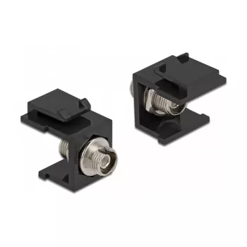 Módulo Keystone DELOCK 86851, conector macho FC plano, negro, 16,5×24×21,8 mm