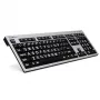 Teclado Logickeyboard LKB-LPRNTWB-AJPU Office USB francés negro plata