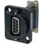 Adaptador de cable Neutrik NADB9FF-B VGA negro – acero inoxidable (NADB9FF-B)