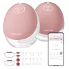 Momcozy M9 sacaleches eléctrico doble rojo, 150ml