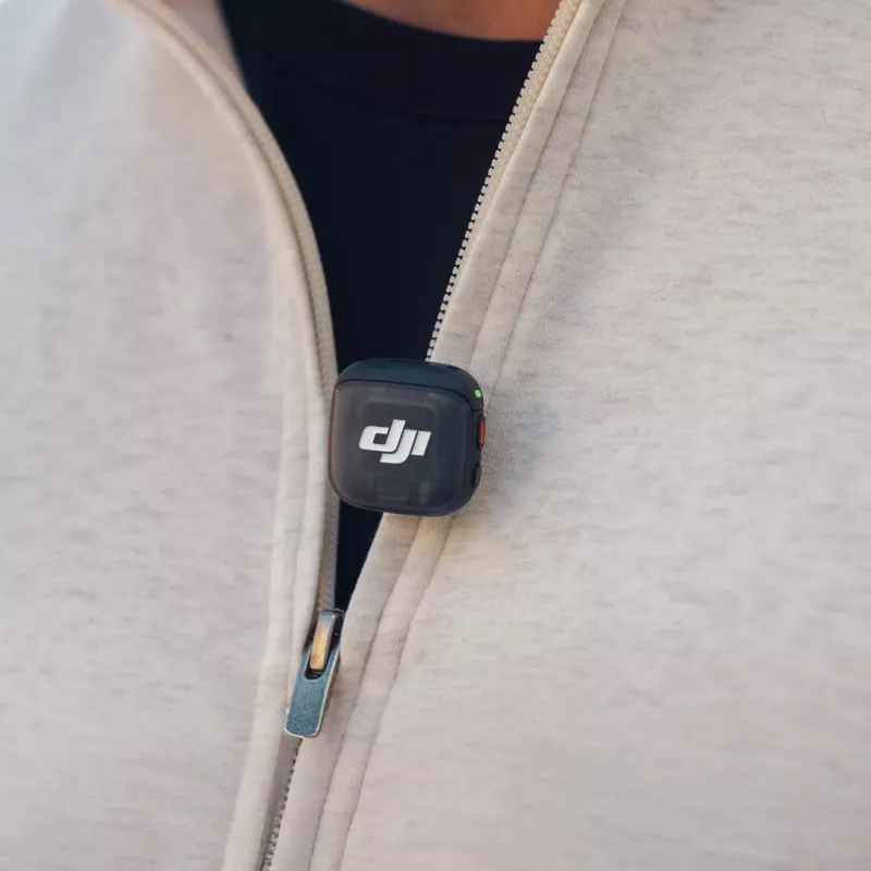 Transmisor de petaca inalámbrico DJI MIC 3 – compacto transmisor de micrófono portátil, negro/gris