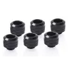 Alphacool Eiszapfen Pro 17475 conexión HardTube 13 mm G1/4, pack de 6, latón, 20 mm, 2,2 cm, negro