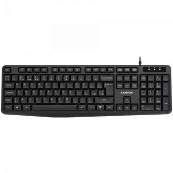 Teclado con cable CANYON KB-1 distribución UK negro