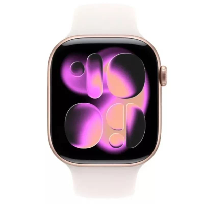 Apple Watch Series 11 GPS 46mm Caja de aluminio oro rosa con correa deportiva Light Blush S/M