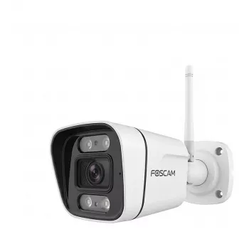 Cámara de vigilancia IP Foscam FABV5S (blanca) – cámara domo compacta con PoE para interior y exterior