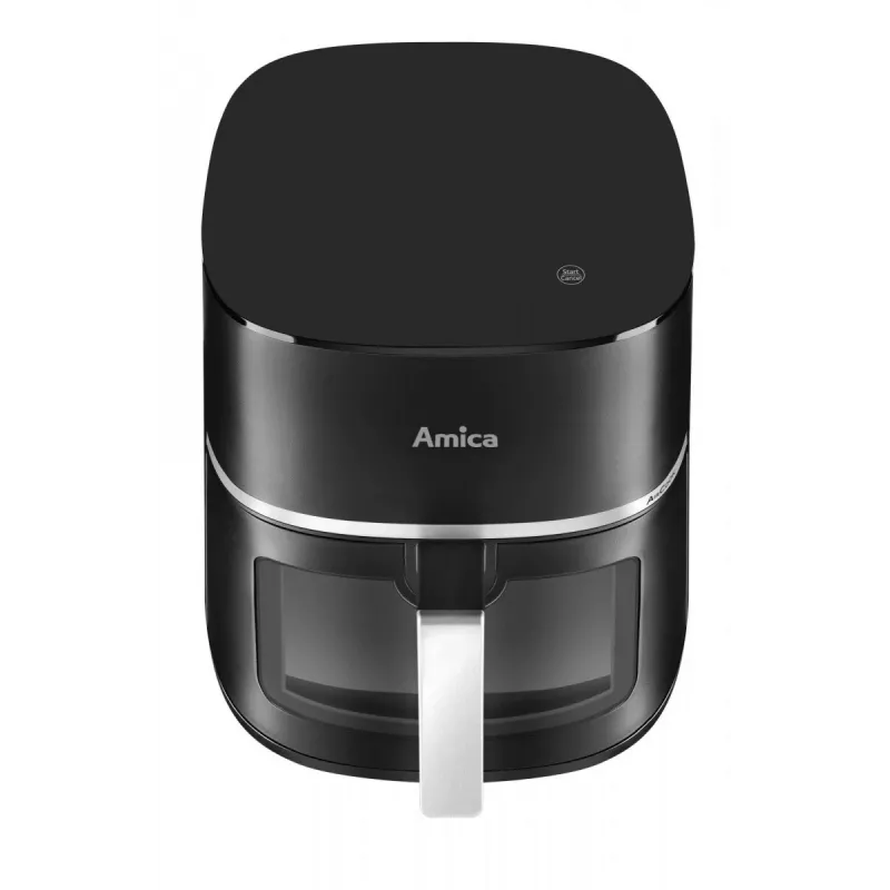 Amica AFM 6020 freidora de aire, 7,2 l, 1700 W, 10 programas, pantalla LCD, negra