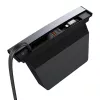 Hub Baseus T-Space con cables USB-C a Lightning para vehículos Tesla (negro)
