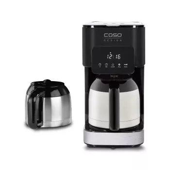 Caso | Cafetera con dos jarras isotérmicas | Taste & Style Duo Thermo | Cafetera de filtro | 800 W | Negro/acero inoxidable
