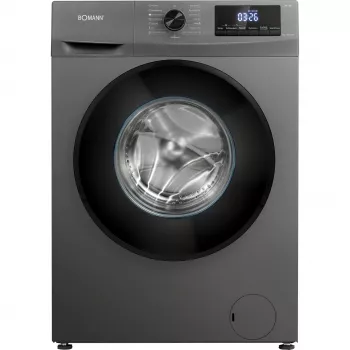 Lavadora de carga frontal BOMANN WA 7185, capacidad 8 kg, 1400 rpm, clase de eficiencia energética A, negra