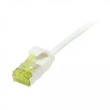 Cable de red RJ45, CAT6A 500 MHz, 0,5 m, blanco, U/FTP, Slimline redondo d=3,8 mm, TPE/LSZH (Superflex), AWG32, con cable Cat.7, Synergy 21 (S217322V3)