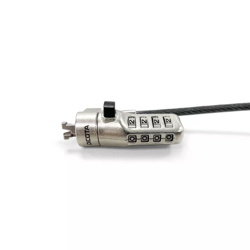 Cable de seguridad DICOTA D31933 antracita 2m candado de combinación