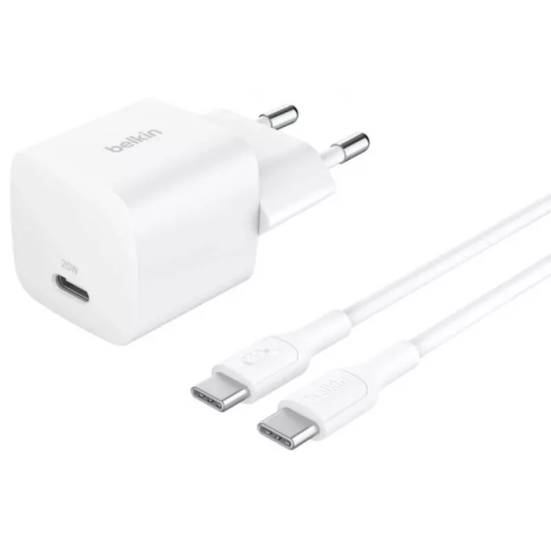 Fuente de alimentación Belkin BoostCharge WCA012KQ1MWH-B6 25W PD 3.1 PPS USB-C
