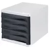 Cajonera helit negra DIN A4 con 5 cajones (H6129998)