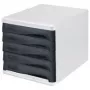 Cajonera helit negra DIN A4 con 5 cajones (H6129998)