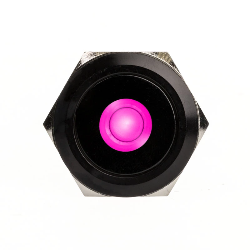Pulsador antivandálico DimasTech 25mm Blackline Dot RGB (PD224) pulsador resistente a vandalismo
