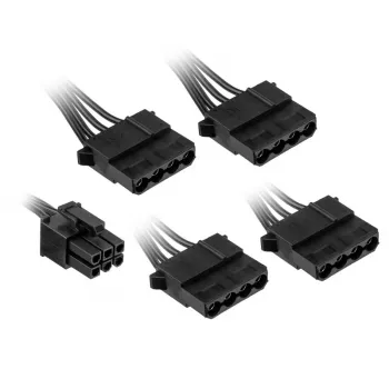 Kolink regulador de cables modular KL-CBR-PAT — 4× cable de alimentación modular Molex de 4 pines