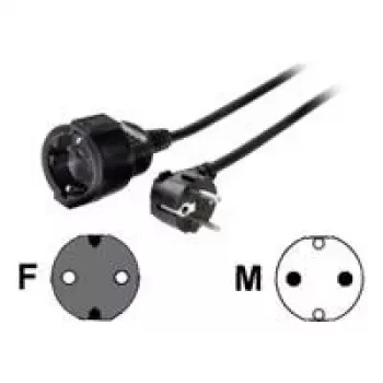 Alargador de corriente Hama 00047871 10 m 1 salida AC negro