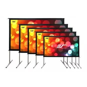 Elite Screens | Pantalla móvil para exteriores Yard Master 2 WV-Dual | OMS100H2-DUAL | Diagonal 100 pulgadas | 16:9 | Ancho de imagen visible (B) 222 cm