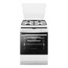 Cocina independiente AMICA 617GEH3.33HZpTaDpA(W) PIZZA — placa de gas 4 zonas, horno eléctrico 65 L, temporizador electrónico, blanca