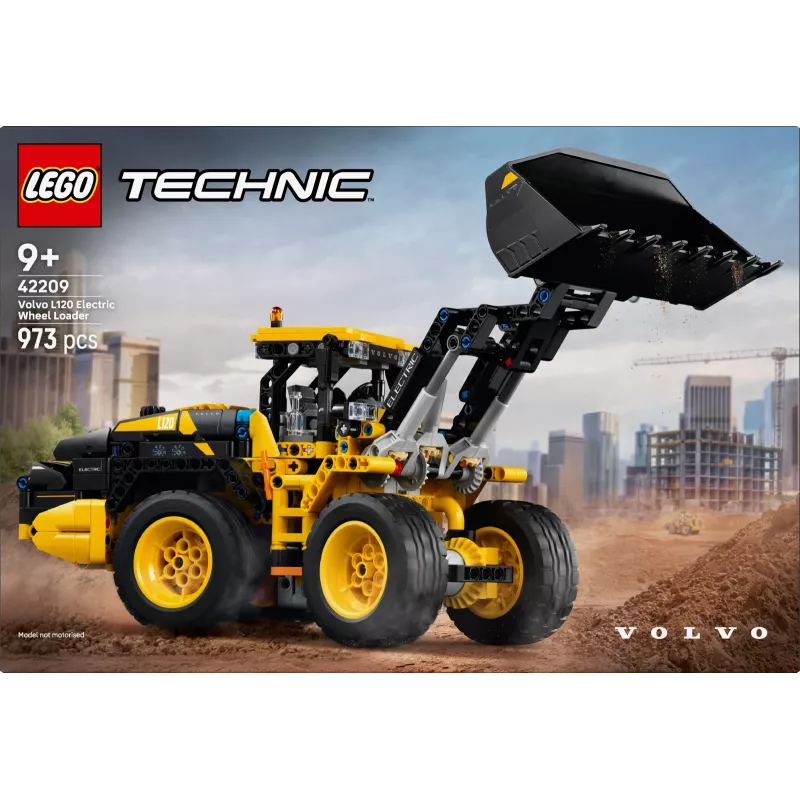 LEGO Technic Volvo L120 Elektro-Radlader Modell 42209, 973 piezas, para niños a partir de 9 años, 140×110×350 mm