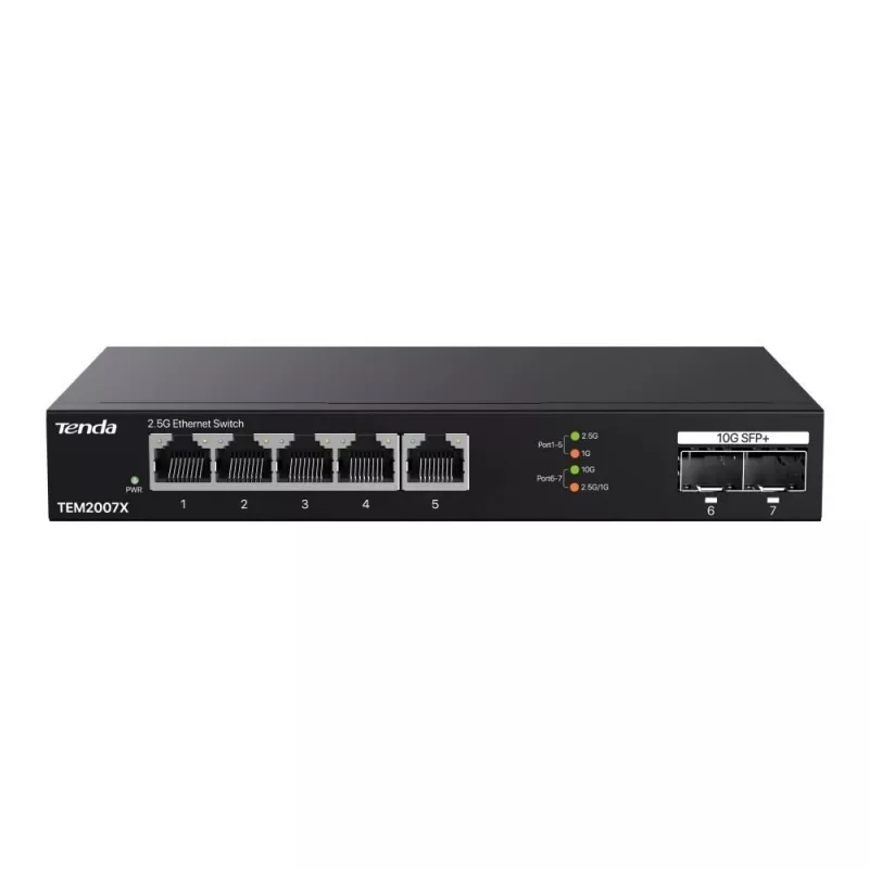 Tenda TEM2007X Switch de red 2.5G Ethernet 5 puertos