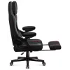 Silla gaming huzaro Force 4.6 — asiento ergonómico de tejido, altura ajustable, inclinable, soporte lumbar, 130 kg máx., ancho de asiento 41 cm