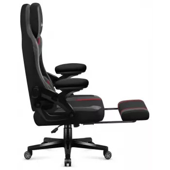 Silla gaming huzaro Force 4.6 — asiento ergonómico de tejido, altura ajustable, inclinable, soporte lumbar, 130 kg máx., ancho de asiento 41 cm