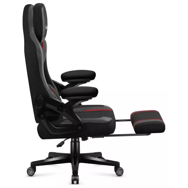 Silla gaming huzaro Force 4.6 — asiento ergonómico de tejido, altura ajustable, inclinable, soporte lumbar, 130 kg máx., ancho de asiento 41 cm