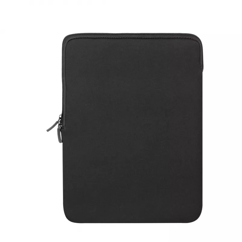 Funda antichoque RIVACASE 5221 para MacBook 13, vertical, negra, doble cremallera