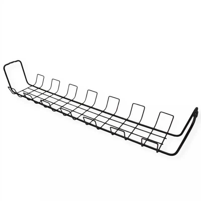 ROTRONIC-SECOMP Roline - cable - organizador - rejilla - montaje bajo mesa - negro (pack de 2)